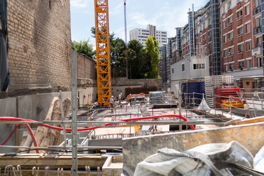 Chantier gros œuvre CBM-SRMG à Vanves juillet 2020